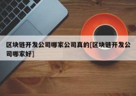 区块链开发公司哪家公司真的[区块链开发公司哪家好]